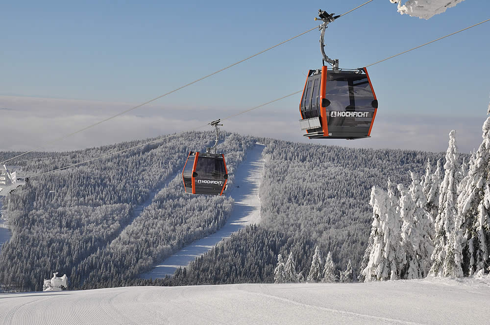 Kabinková lanovka na Hochfichtu